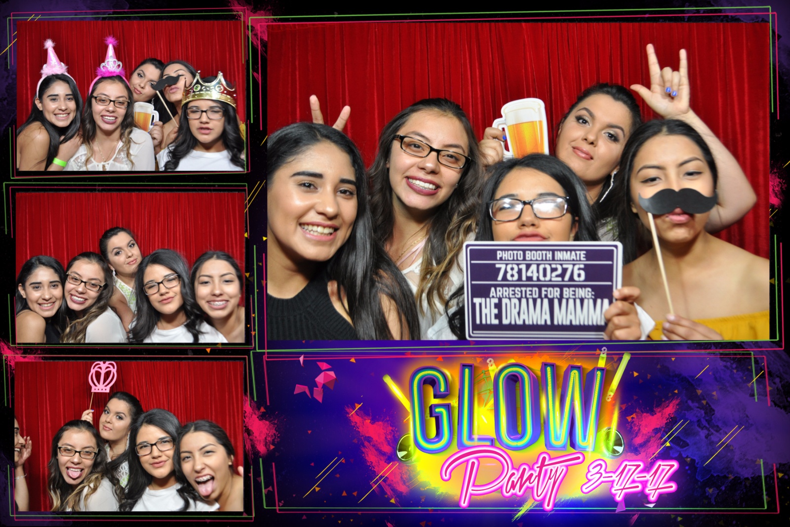 Neon Sadies Dance Photo Booth Photo's